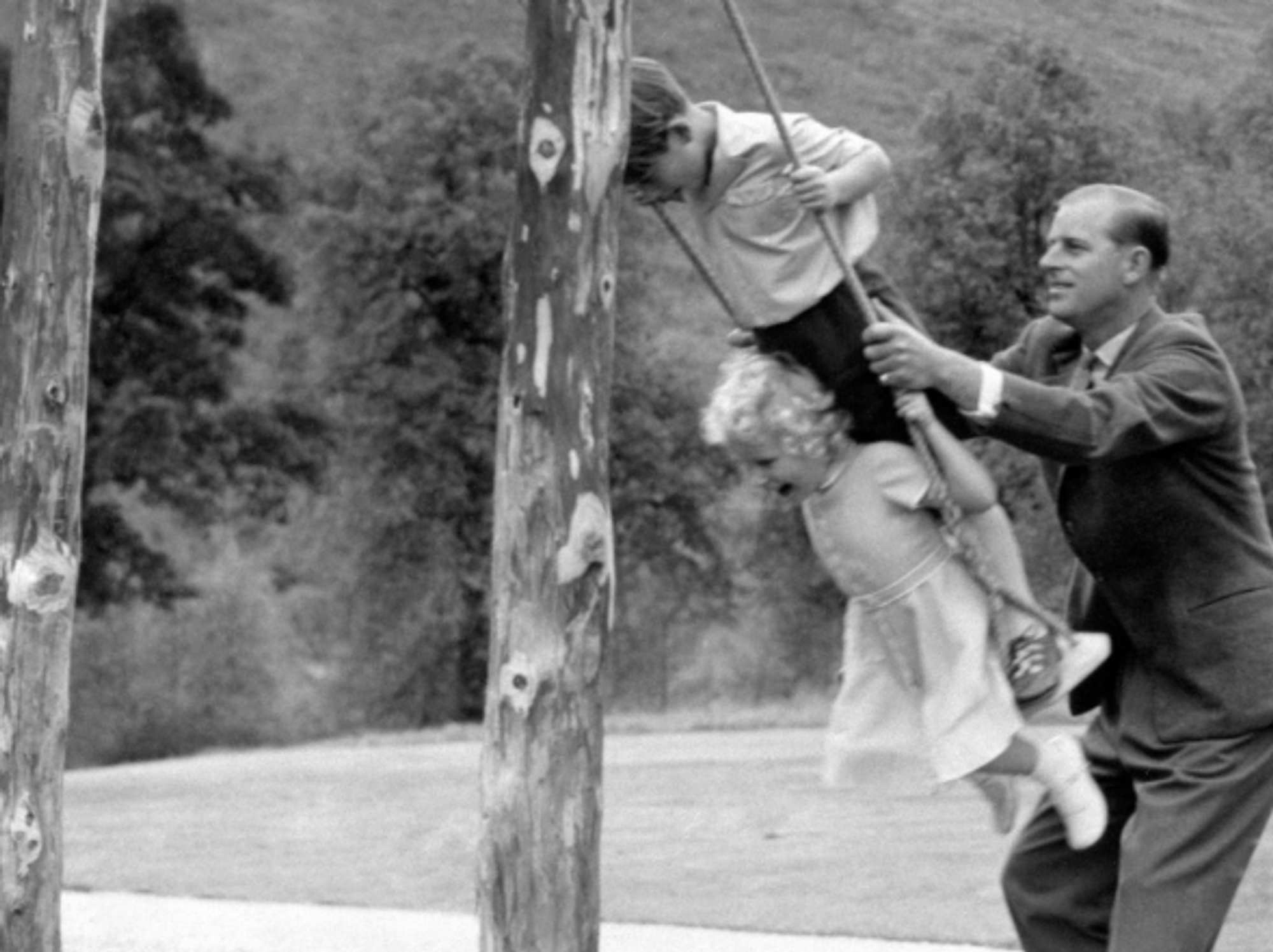 Prince Charles, Princess Anne, Prince Philip