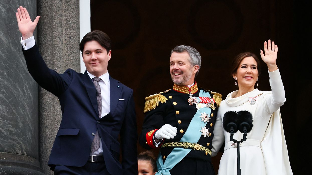 Prince Christian, King Frederik and Queen Mary