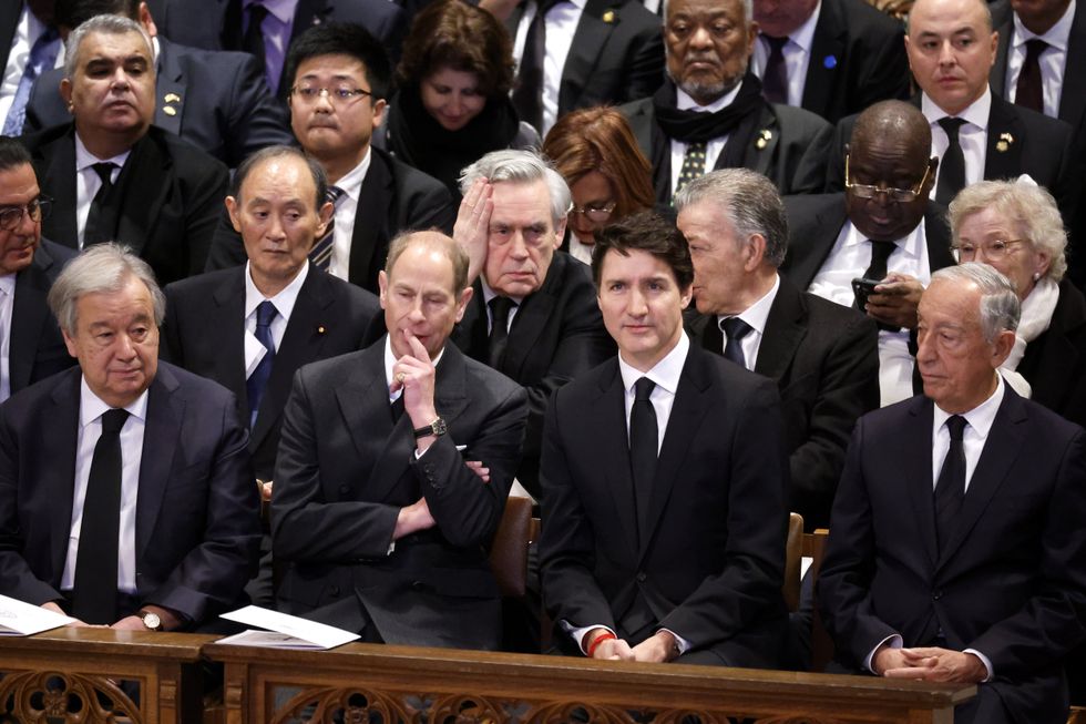 Prince Edward and Gordon Brown