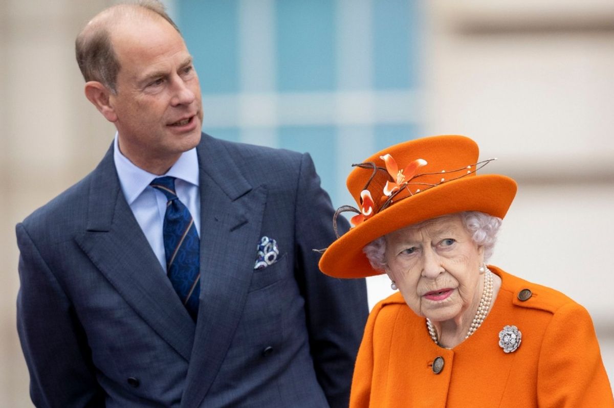 Prince Edward and Queen Elizabeth II