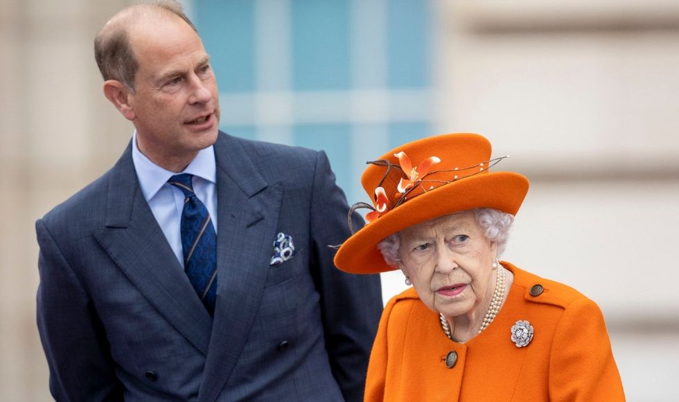 Prince Edward and Queen Elizabeth II