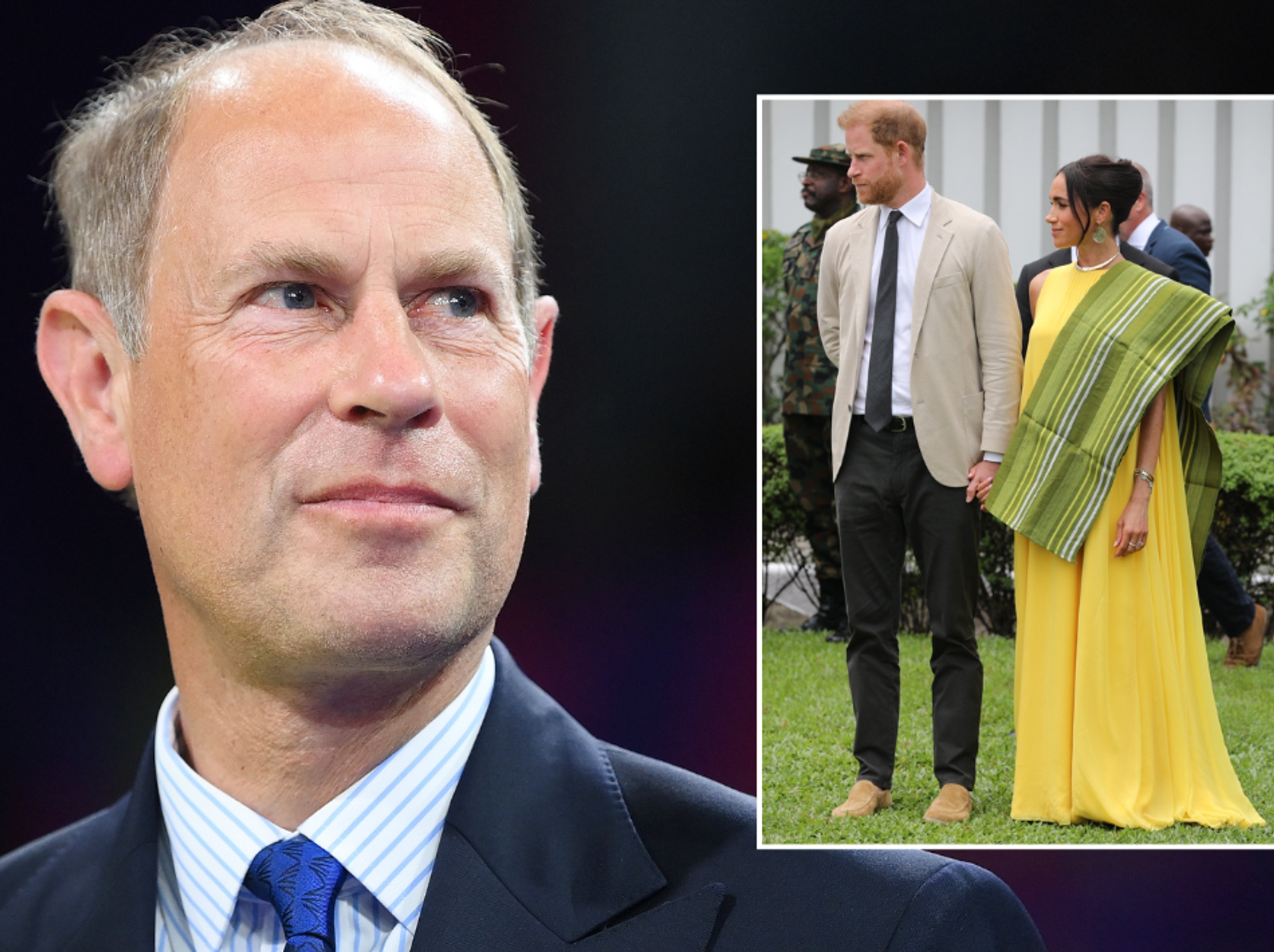 Prince Edward, Meghan Markle and Prince Harry