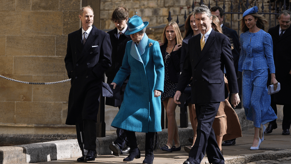 Prince Edward, Princess Anne, Sir Timothy Lawerence