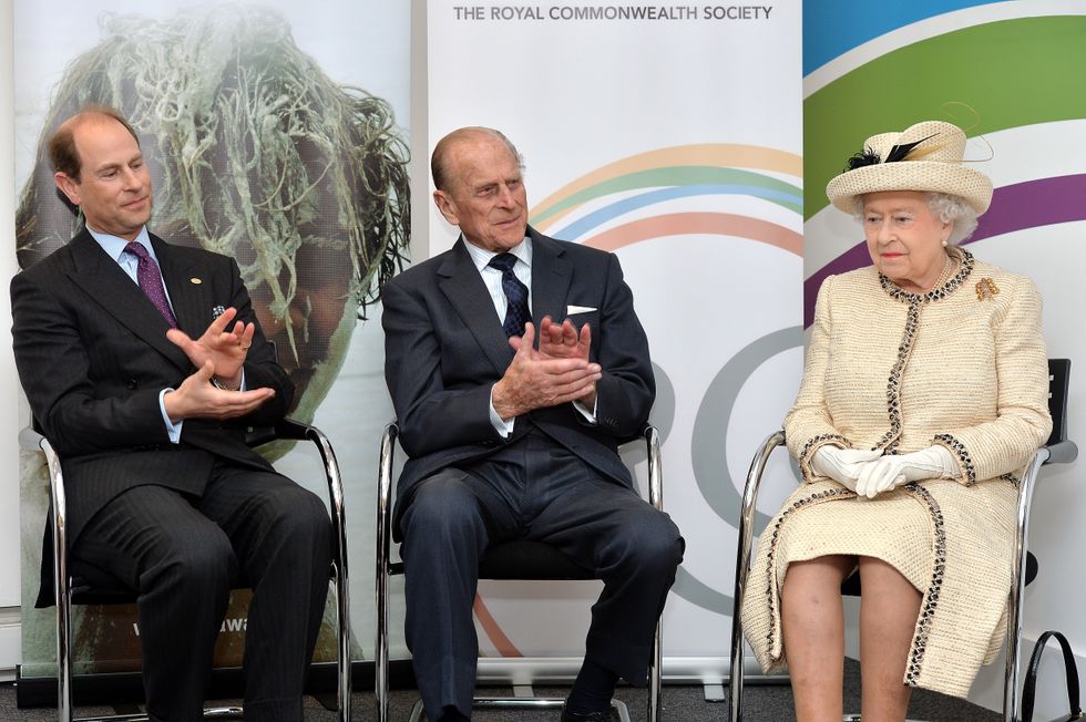 Prince Edward, Queen Elizabeth II and Prince Philip