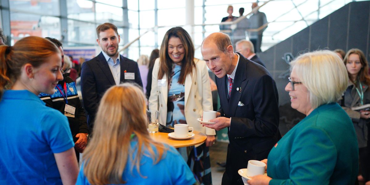 Prince Edward left ‘impressed’ by Welsh pupils who battled Storm Amy and completed task