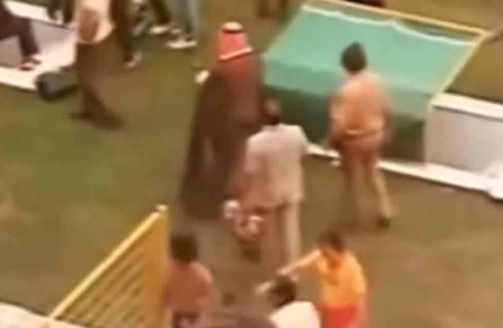 Prince Fahid Al-Ahmad Al-Jaber Al-Sabah was furious with the decision, making his way onto the pitch to argue the decision