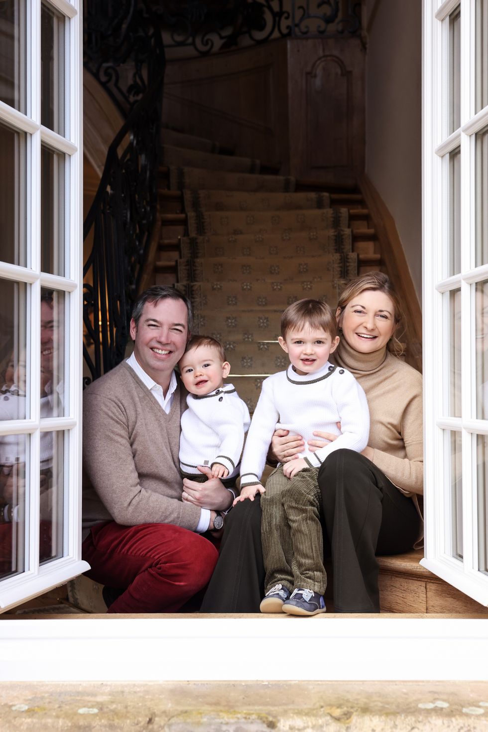 Prince Fran\u00e7ois, Hereditary Grand Duke Guillaume and Hereditary Grand Duchess Stephanie, and Prince Charles