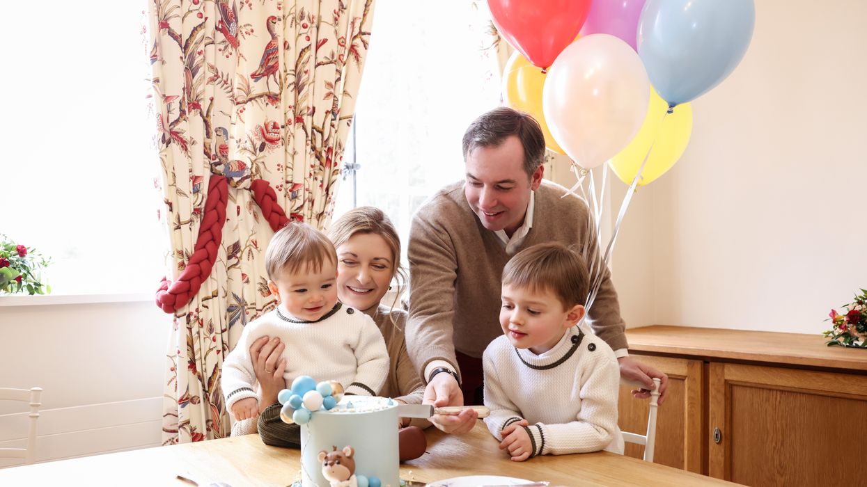 Prince François, Hereditary Grand Duke Guillaume and Hereditary Grand Duchess Stephanie, and Prince Charles