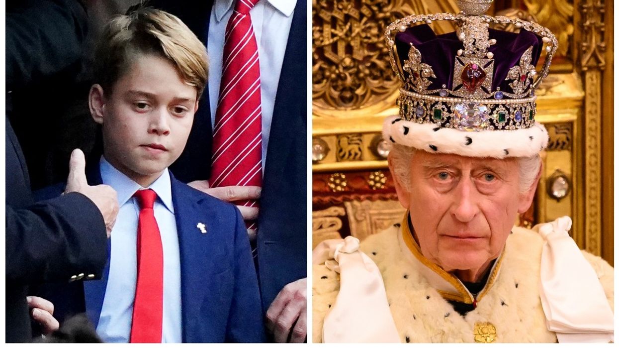 Prince George and King Charles