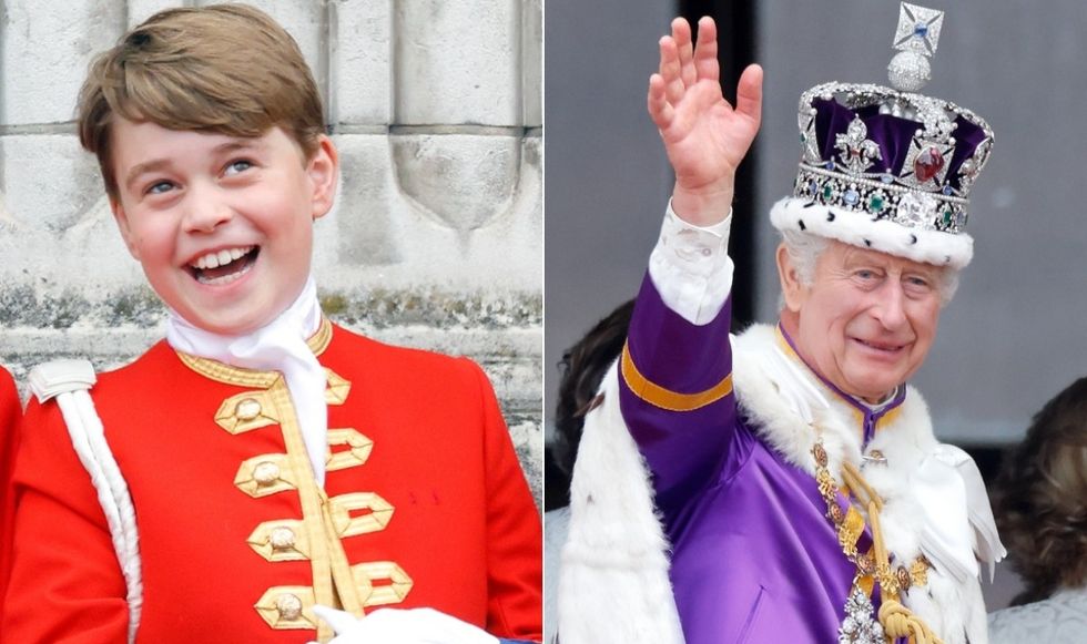 Prince George and King Charles