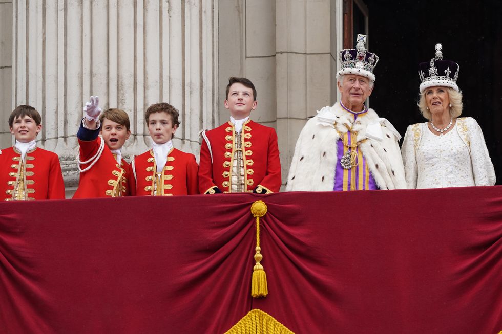 Prince George and King Charles