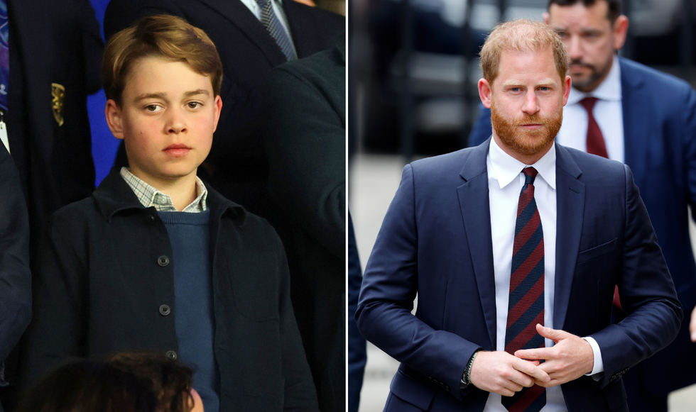 Prince George and Prince Harry