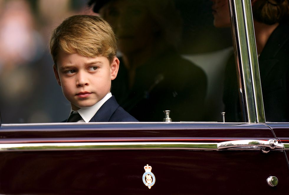 Prince George, in the Ceremonial Procession following her State Funeral at Westminster Abbey, London. Picture date: Monday September 19, 2022.