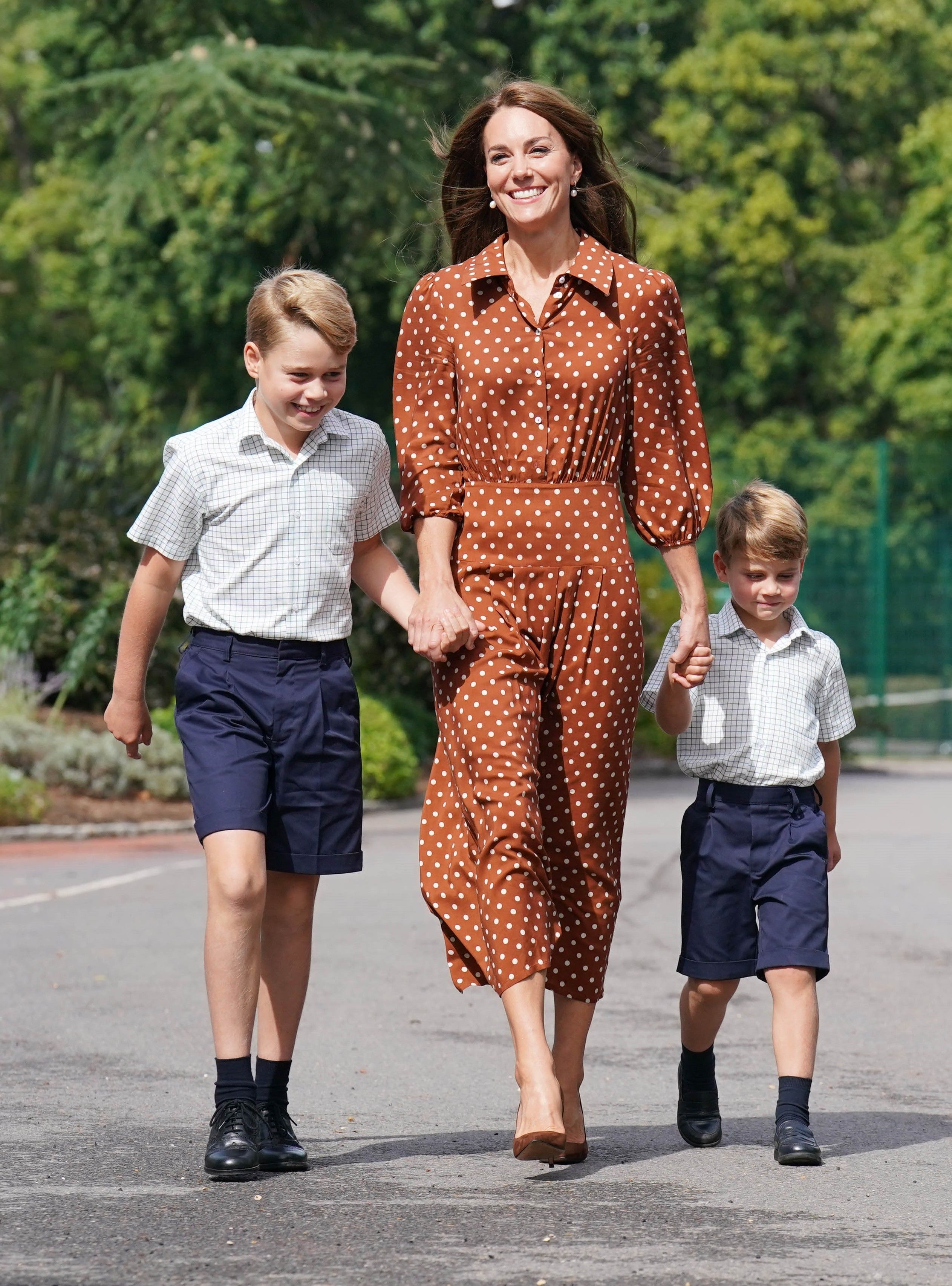 Prince George, Kate and Prince Louis