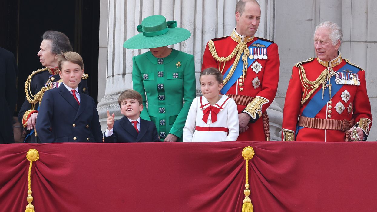 Prince George, Prince Louis, Princess Kate, Princess Charlotte, Prince William, King Charles