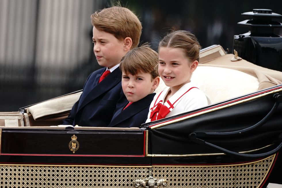 Prince George, Princess Charlotte and Prince Louis