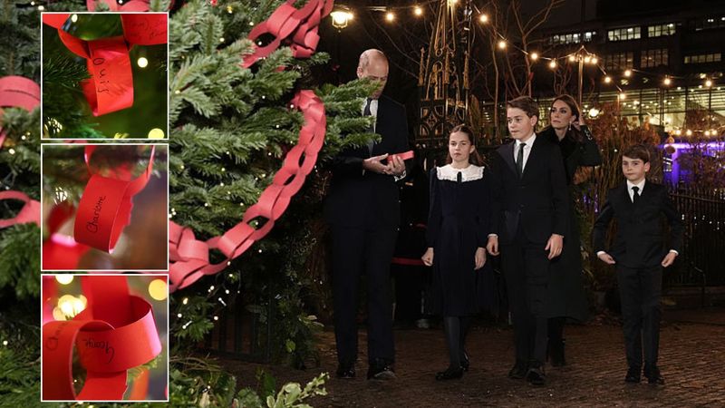 Prince George, Princess Charlotte and Prince Louis show off handwriting skills at Westminster Abbey