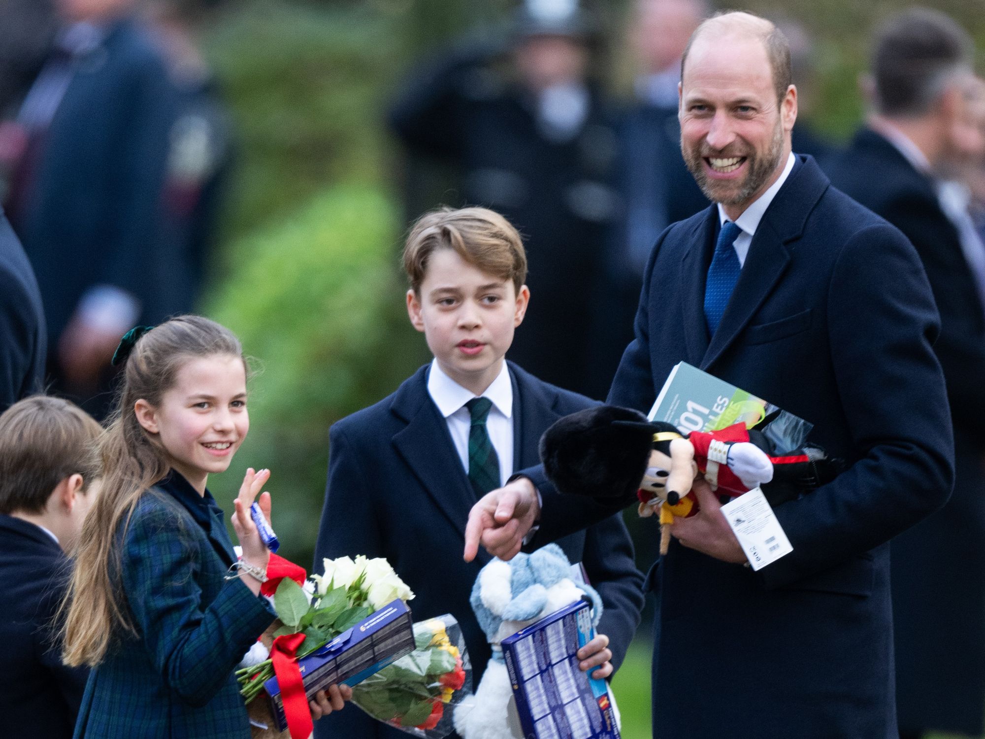 Prince George, Princess Charlotte and Prince William