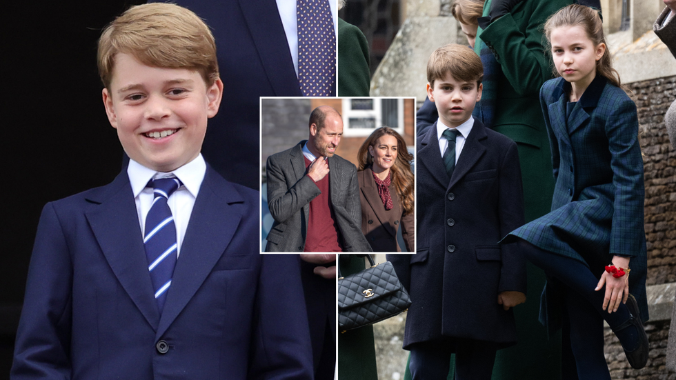 Prince George, Princess Charlotte, Prince Louis, Prince William and Princess Kate