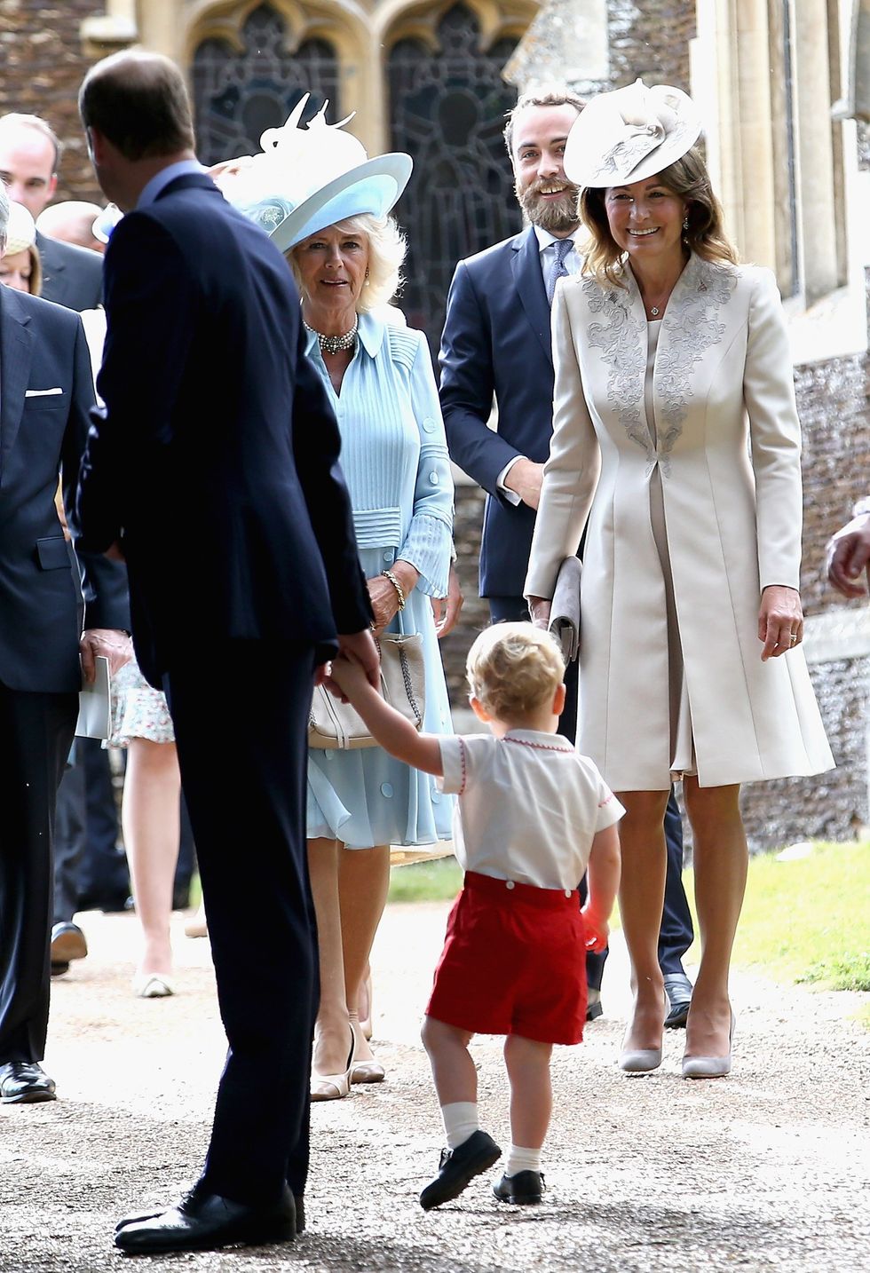 Prince George, William, Carole Middleton and Camilla