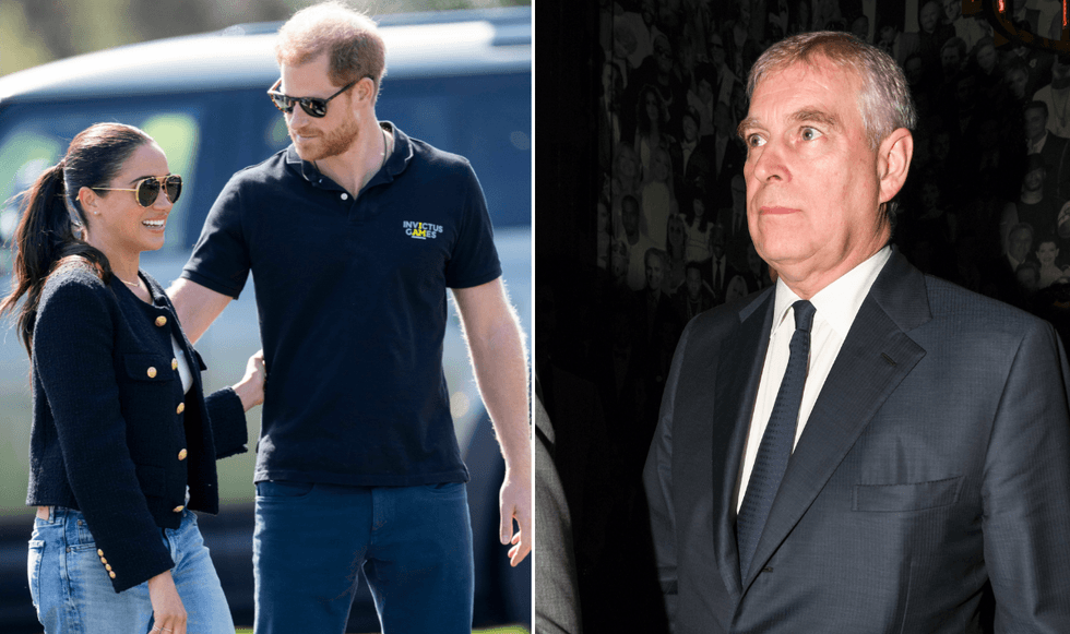 Prince Harry and Andrew Mountbatten-Windsor