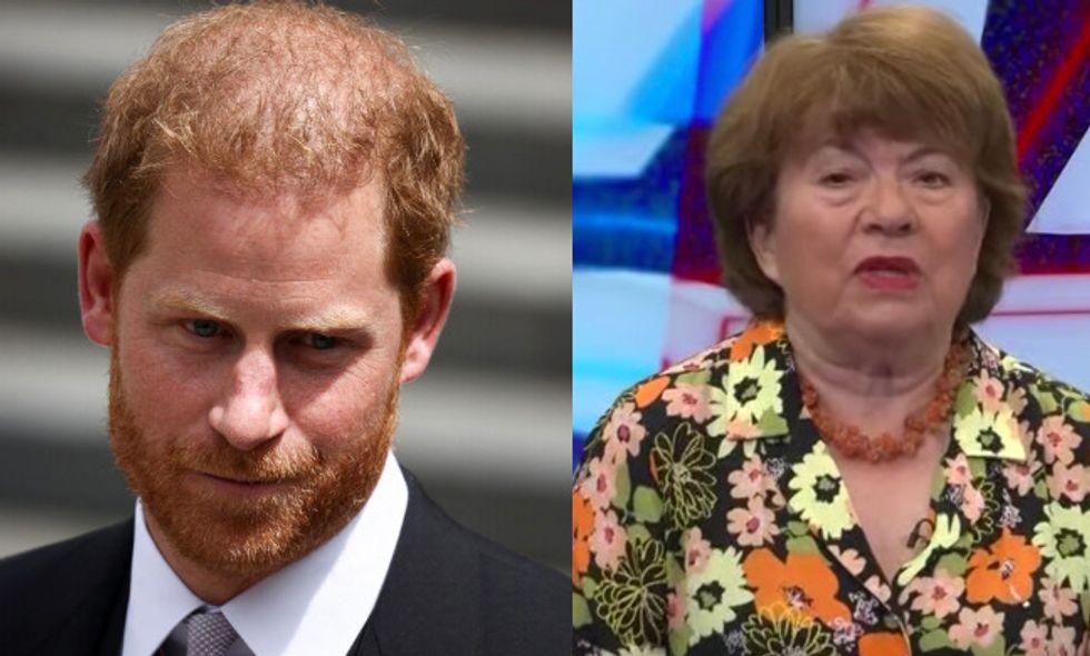 Prince Harry and Angela Levin