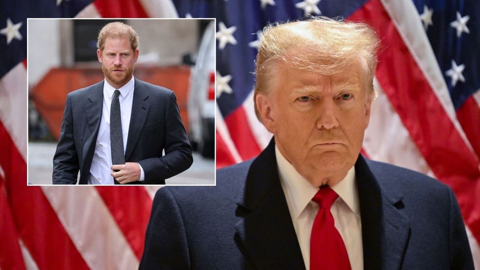 Prince Harry and Donald Trump