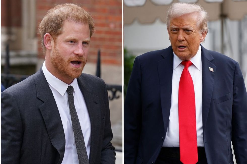 Prince Harry and Donald Trump
