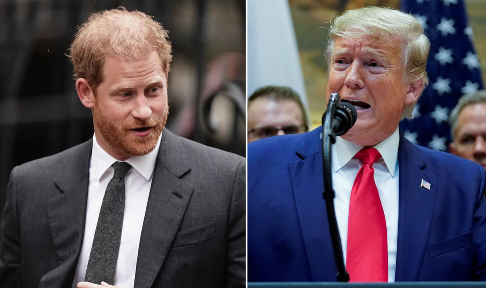 Prince Harry and Donald Trump