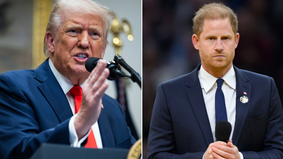 Prince Harry and Donald Trump