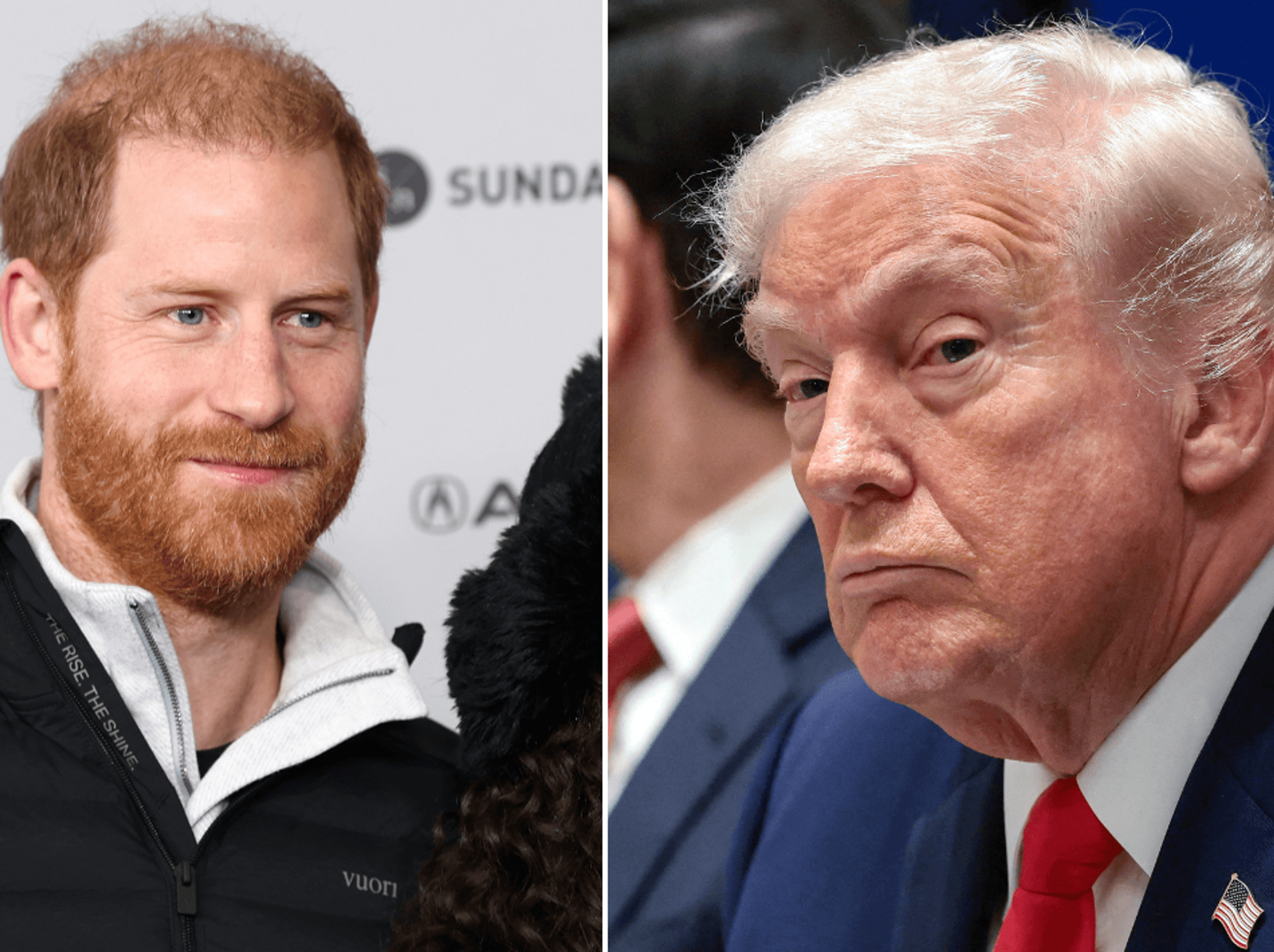 Prince Harry and Donald Trump
