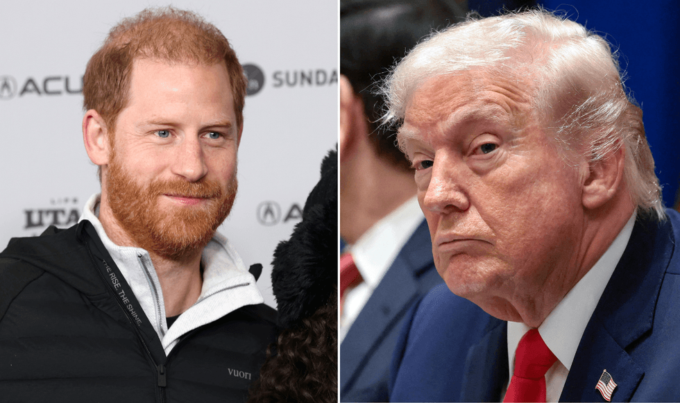 Prince Harry and Donald Trump