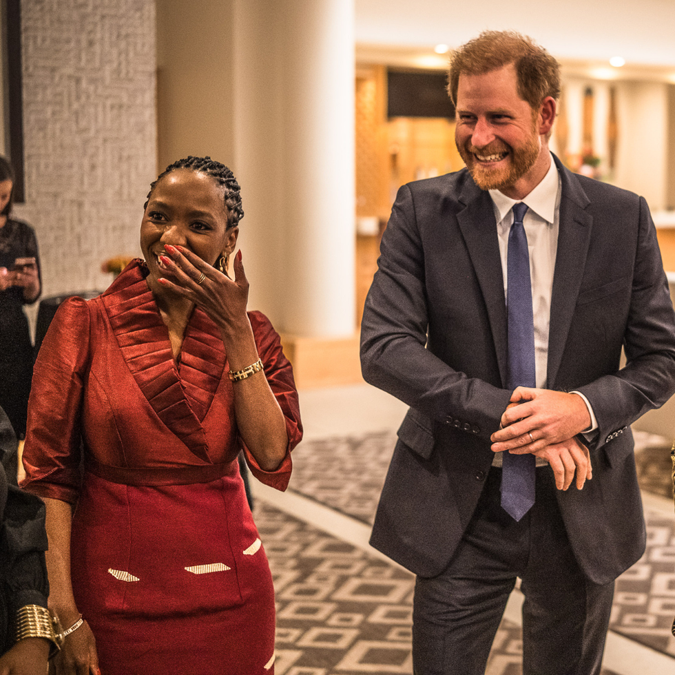 Prince Harry and Dr Sophie Chandauka