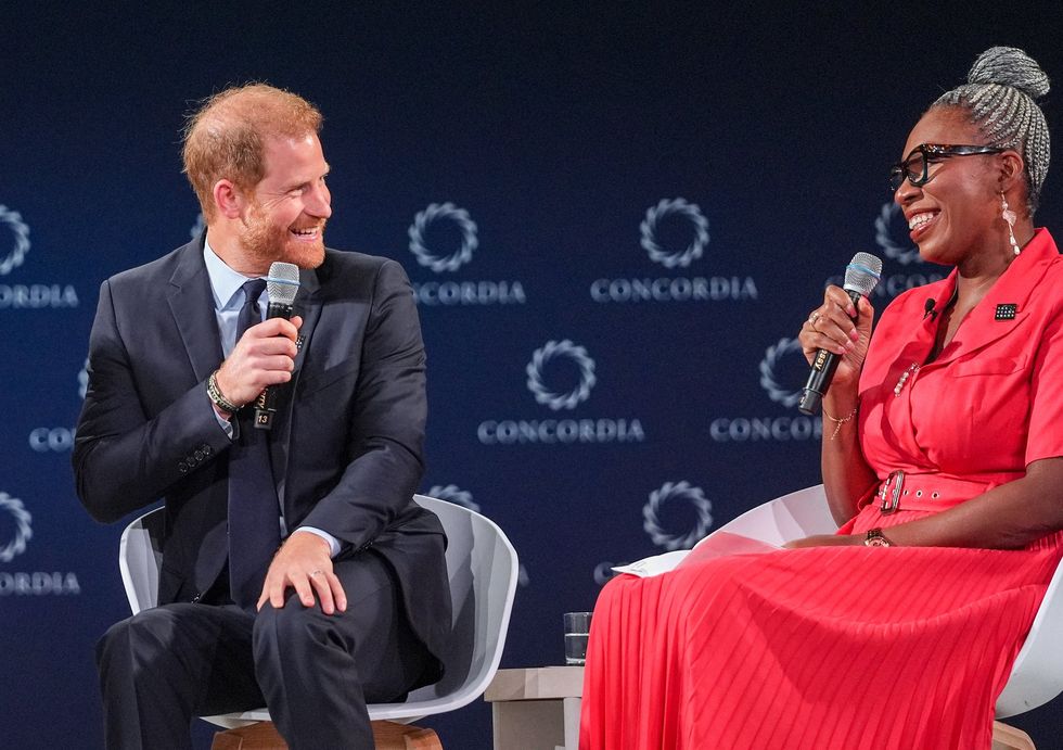 Prince Harry and Dr Tessy Ojo