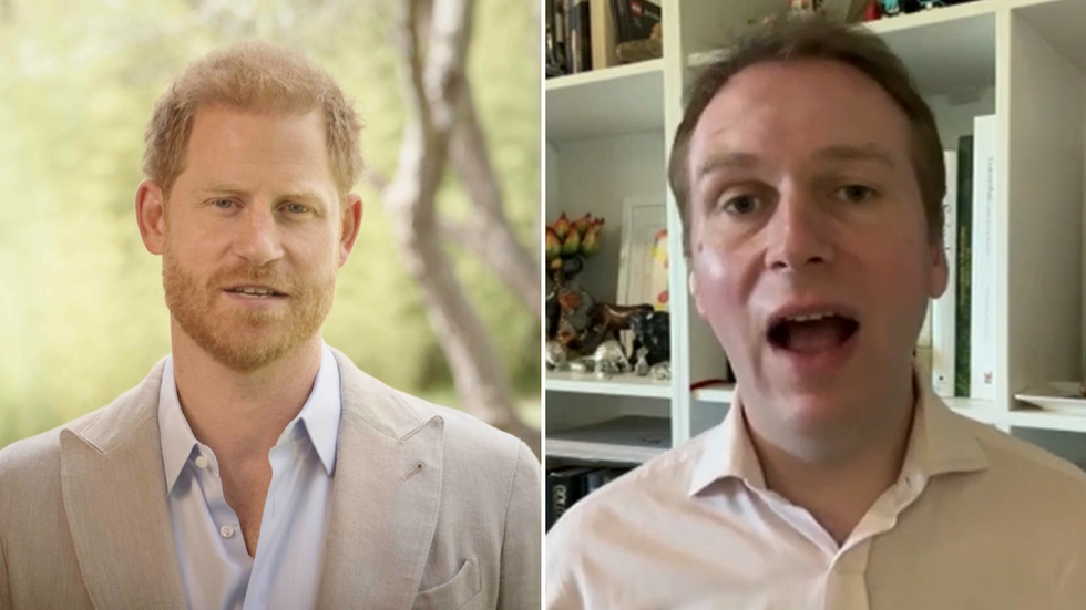 Prince Harry and Grant Harrold