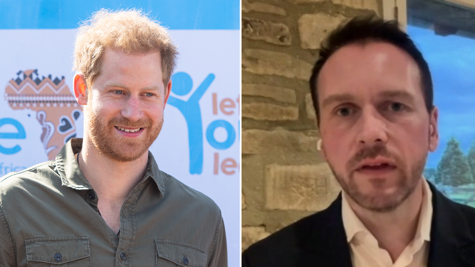 Prince Harry and Grant Harrold