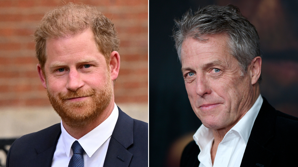 Prince Harry and Hugh Grant