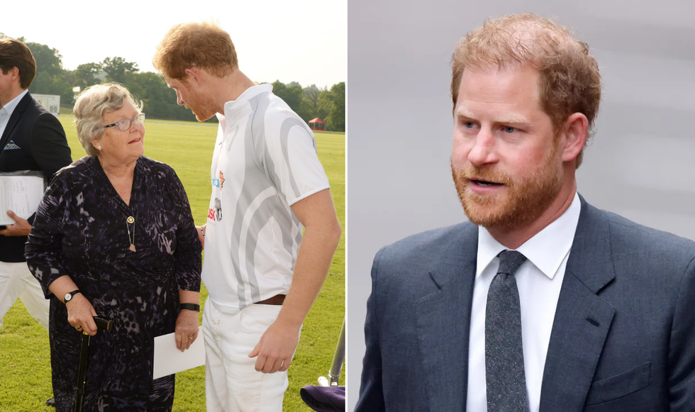 Prince Harry and Lynda Chalker