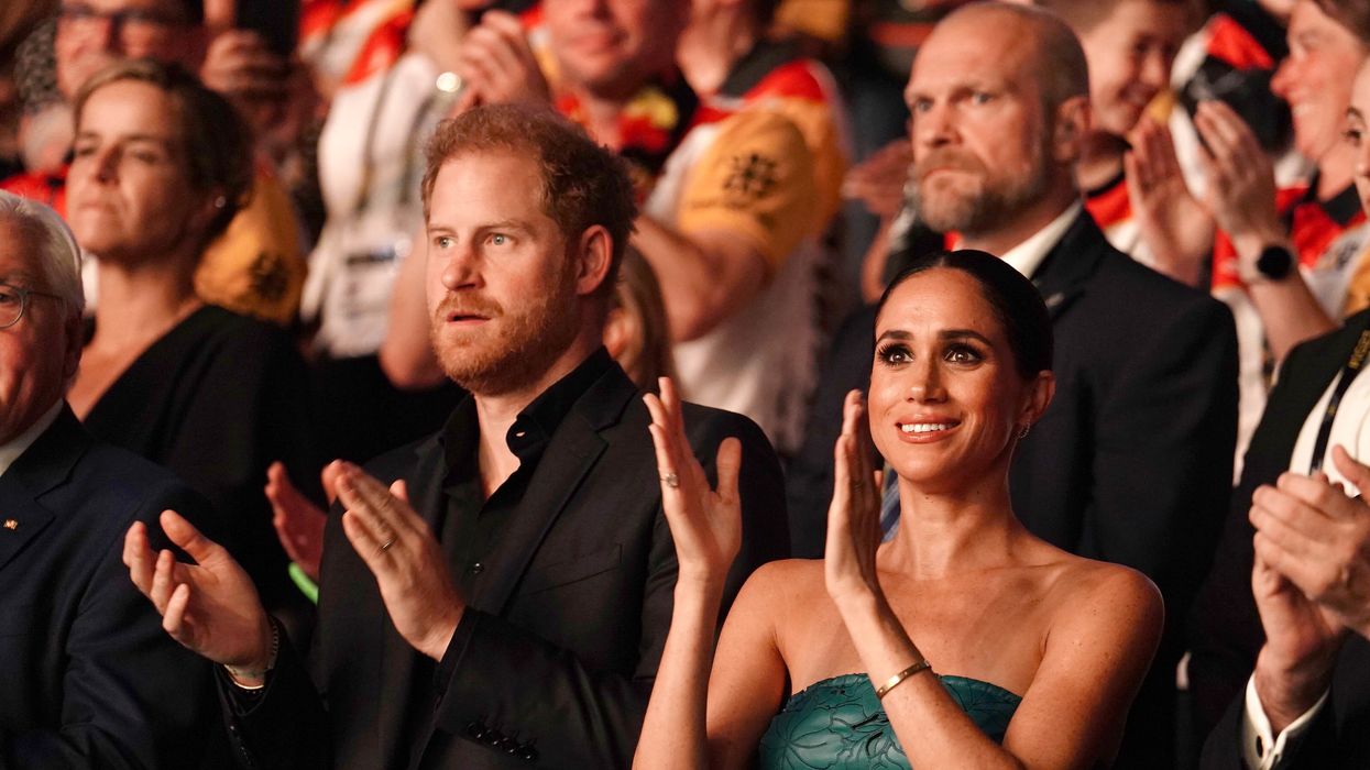 Prince Harry and Meghan at the closing ceremony