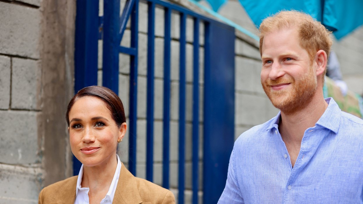 Prince Harry and Meghan, Duchess of Sussex, visit Colegio La Giralda, a local public school at Las Cruces neighborhood