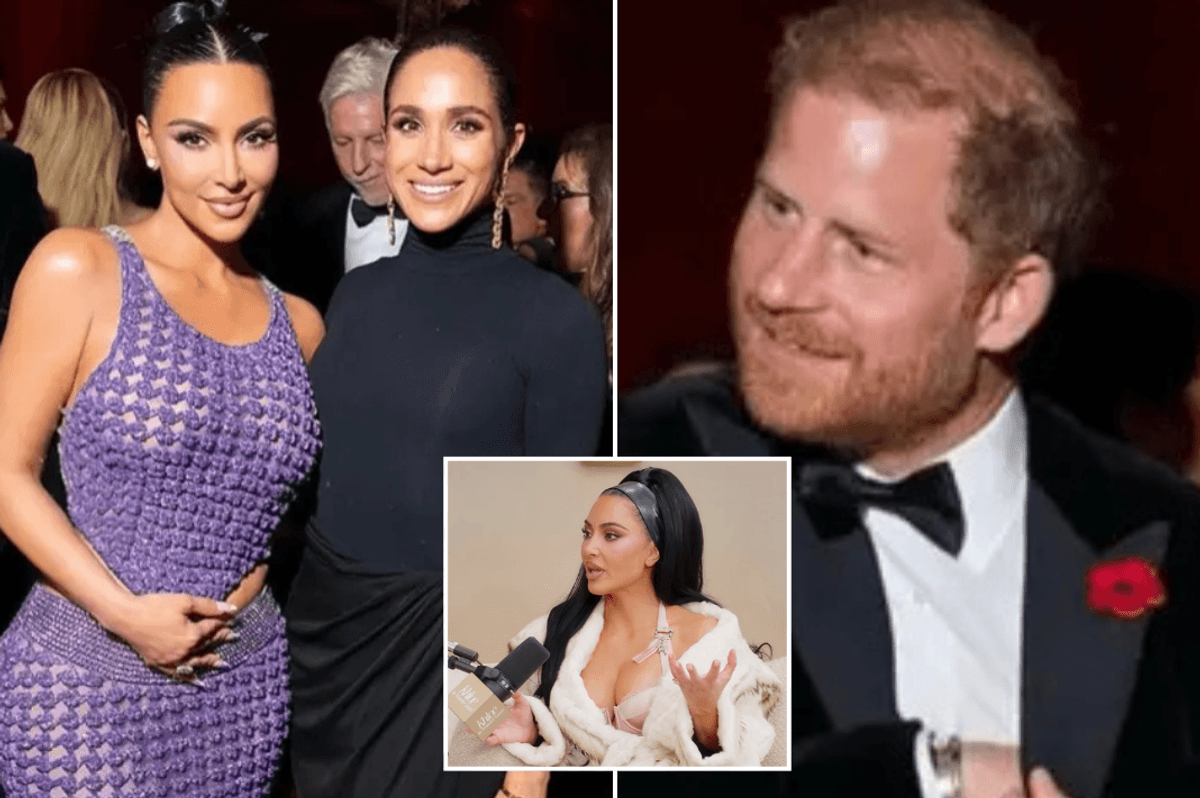 Prince Harry and Meghan Markle and Kim Kardashian
