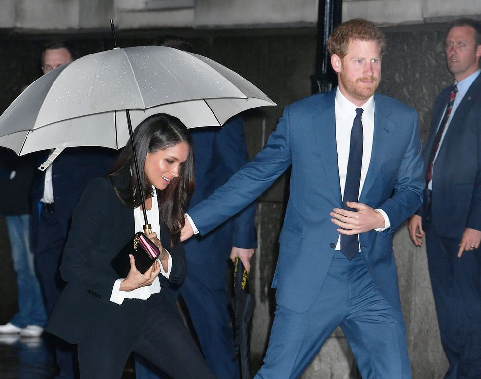 Prince Harry and Meghan Markle arrive to attend the annual Endeavour Fund Awards at Goldsmiths' Hall in London.