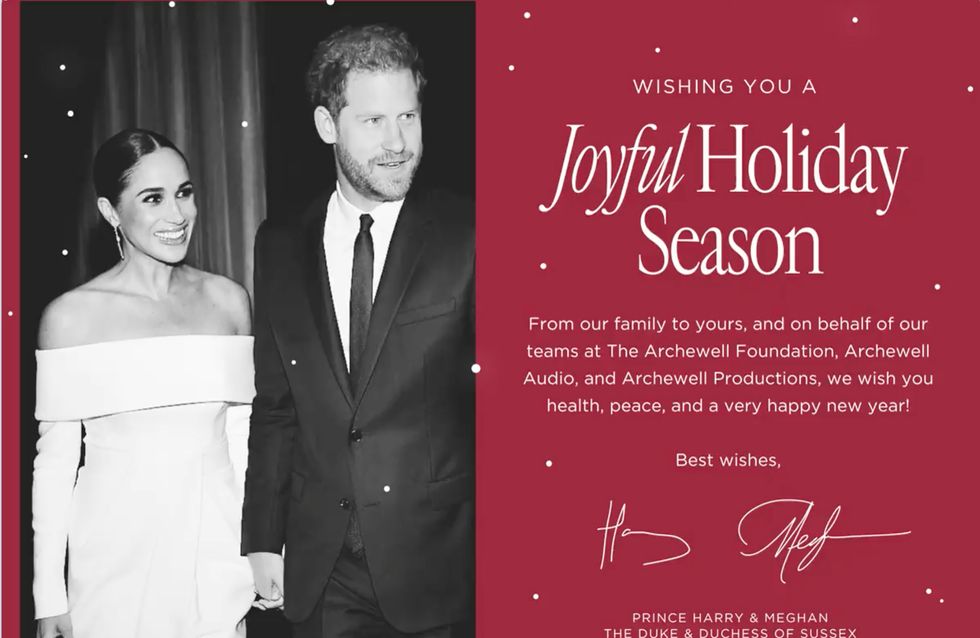 Prince Harry and Meghan Markle have released a card wishing people a “joyful holiday season” but fail to mention Christmas anywhere in their message.