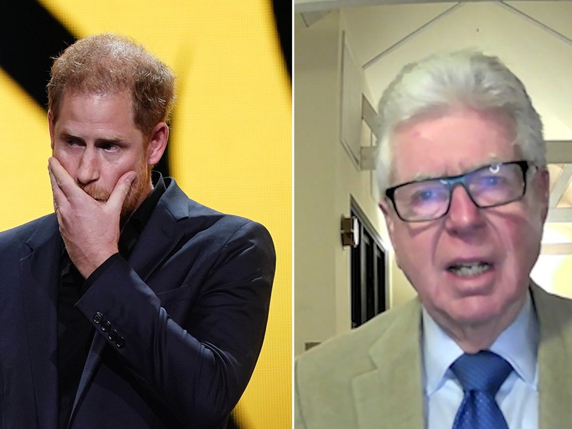 Prince Harry and Michael Cole