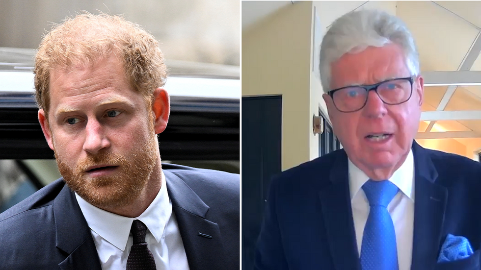 Prince Harry and Michael Cole