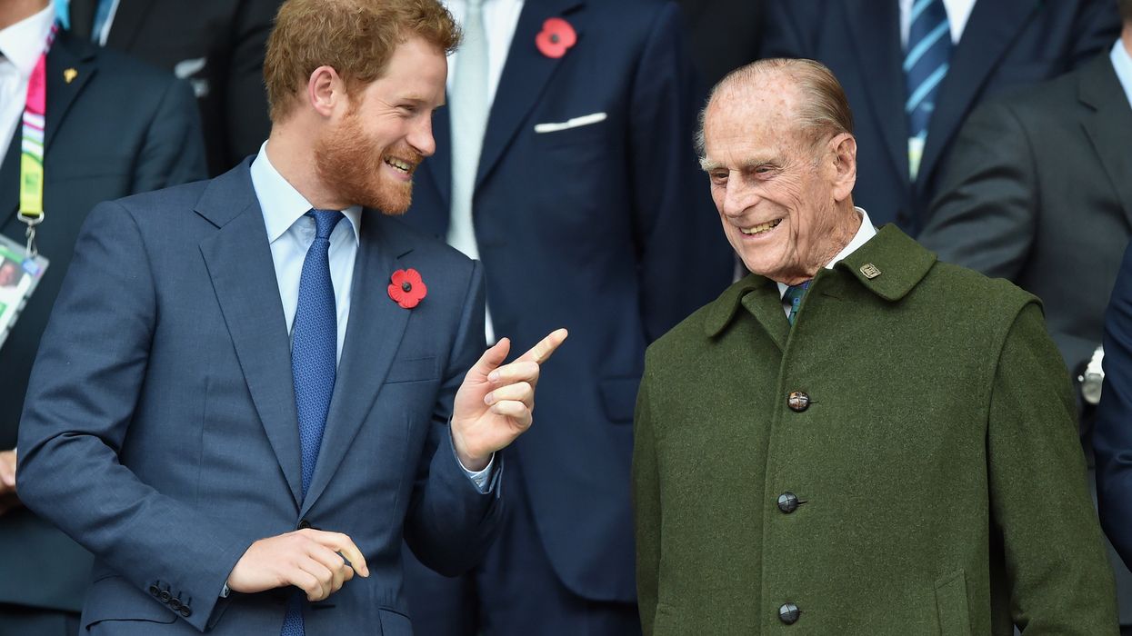Prince Harry and Prince Philip