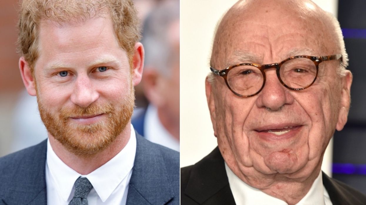 Prince Harry and Rupert Murdoch