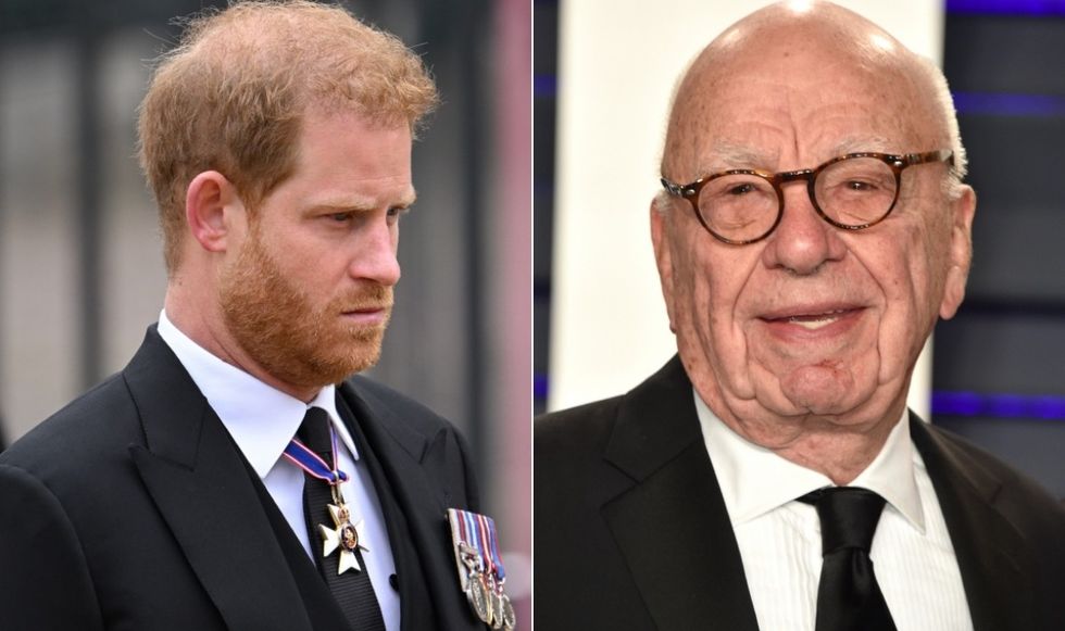 Prince Harry and Rupert Murdoch