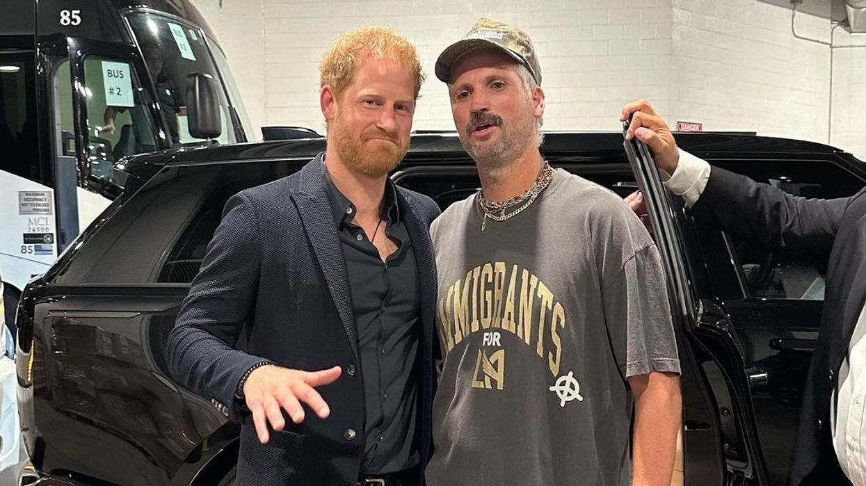 Prince Harry and Shaun Neff