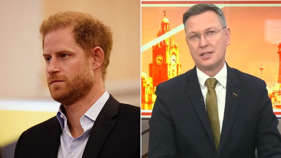 Prince Harry and Stephen Dixon